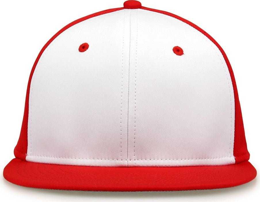 The Game GB999 Low Pro Perforated GameChanger Cap - Red White - HIT a Double - 1