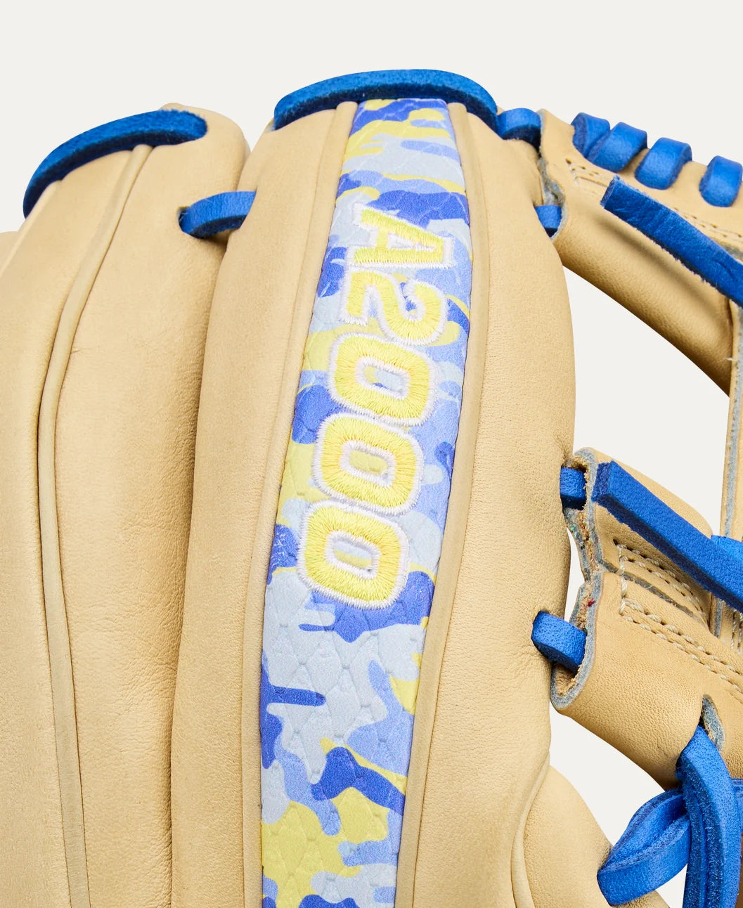 Wilson A2000 Bobby Witt Jr 11.75" Winter Collection Infield Glove WBW1040681175 - Blonde Royal Blue - HIT a Double - 6