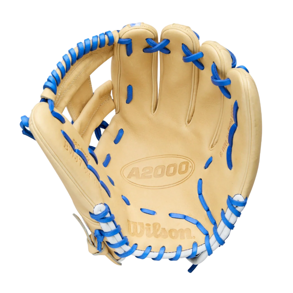 Wilson A2000 Bobby Witt Jr 11.75" Winter Collection Infield Glove WBW1040681175 - Blonde Royal Blue - HIT a Double - 2