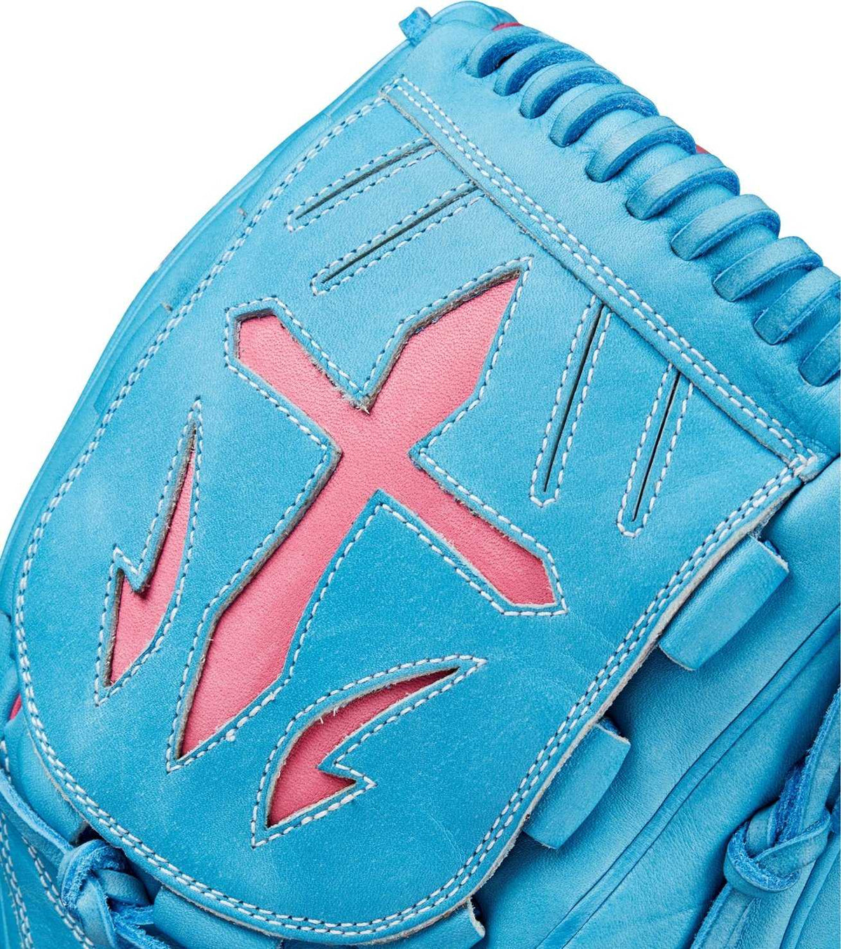 Wilson A2000 B23 12.00&quot;Pitcher&#39;s Glove May 2024 GOTM WBW10224712 - Sky Blue Flamingo Pink - HIT a Double - 5