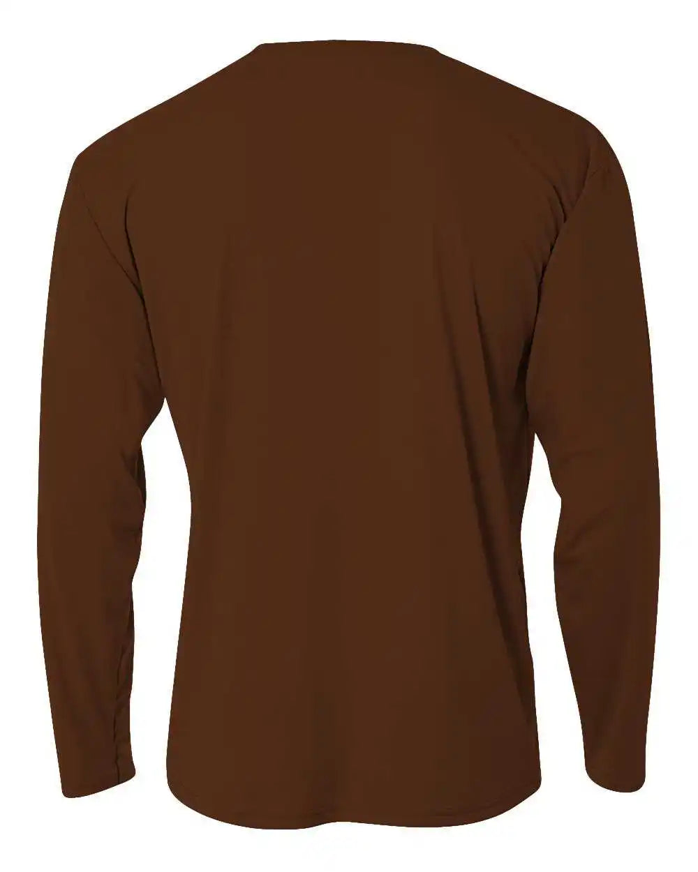 A4 N3165 Cooling Performance Long Sleeve Crew - Brown