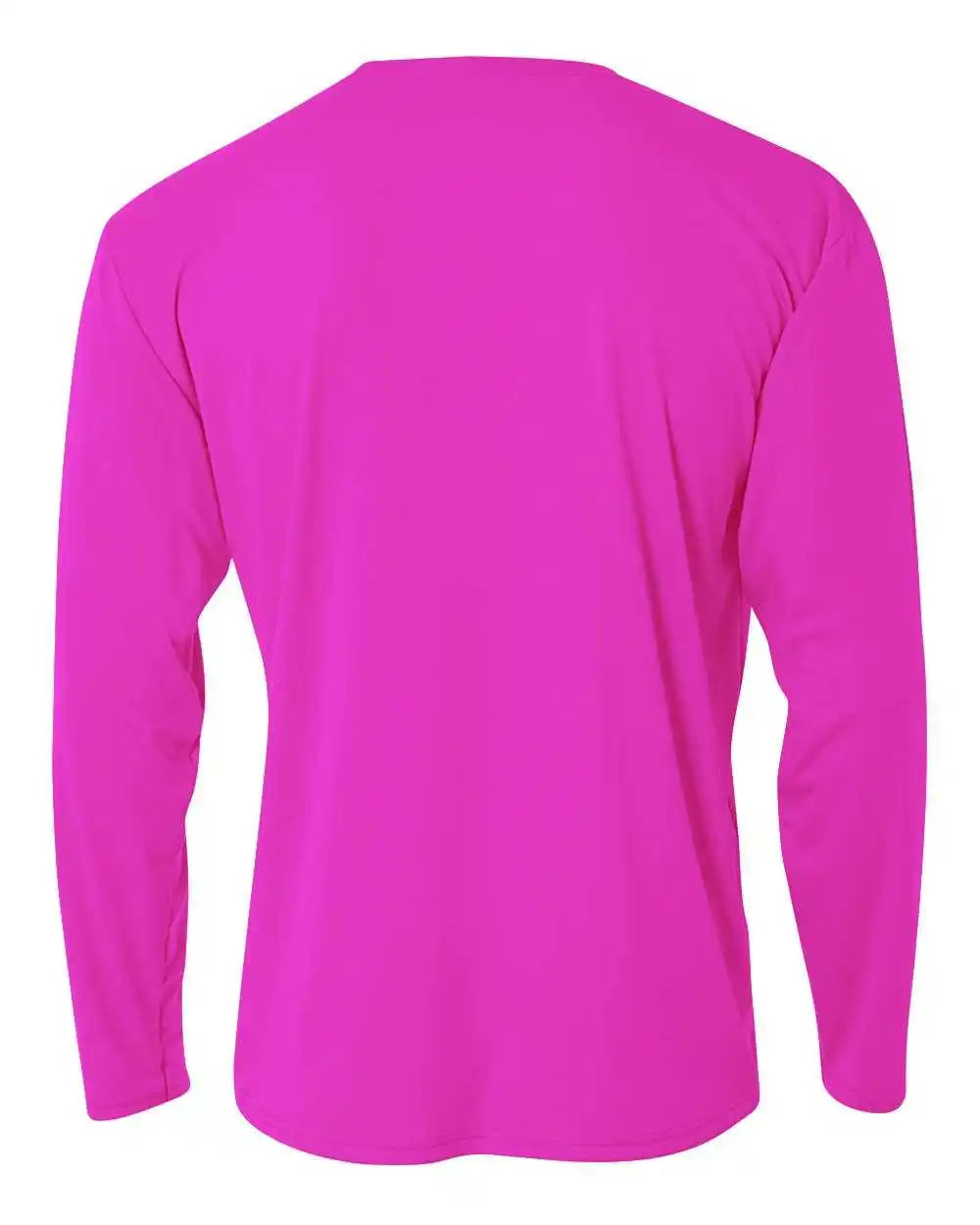 A4 N3165 Cooling Performance Long Sleeve Crew - Fuchsia