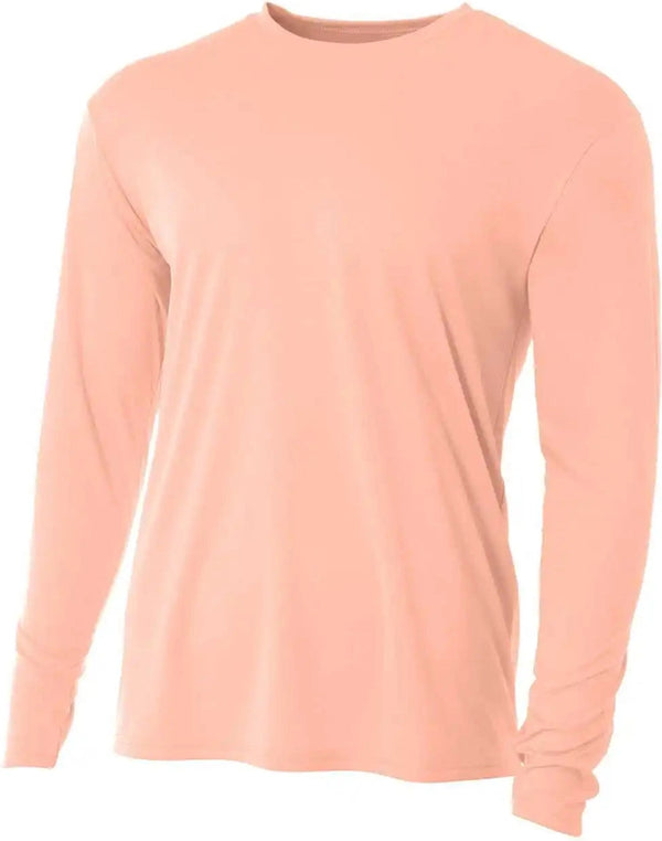A4 N3165 Men's Cooling Performance Long Sleeve T-Shirt HIT a Double