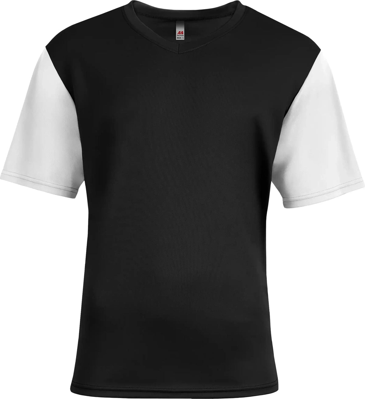 A4 N3541 Sprint Color Block V-neck - Black/white - Black/white / Xs