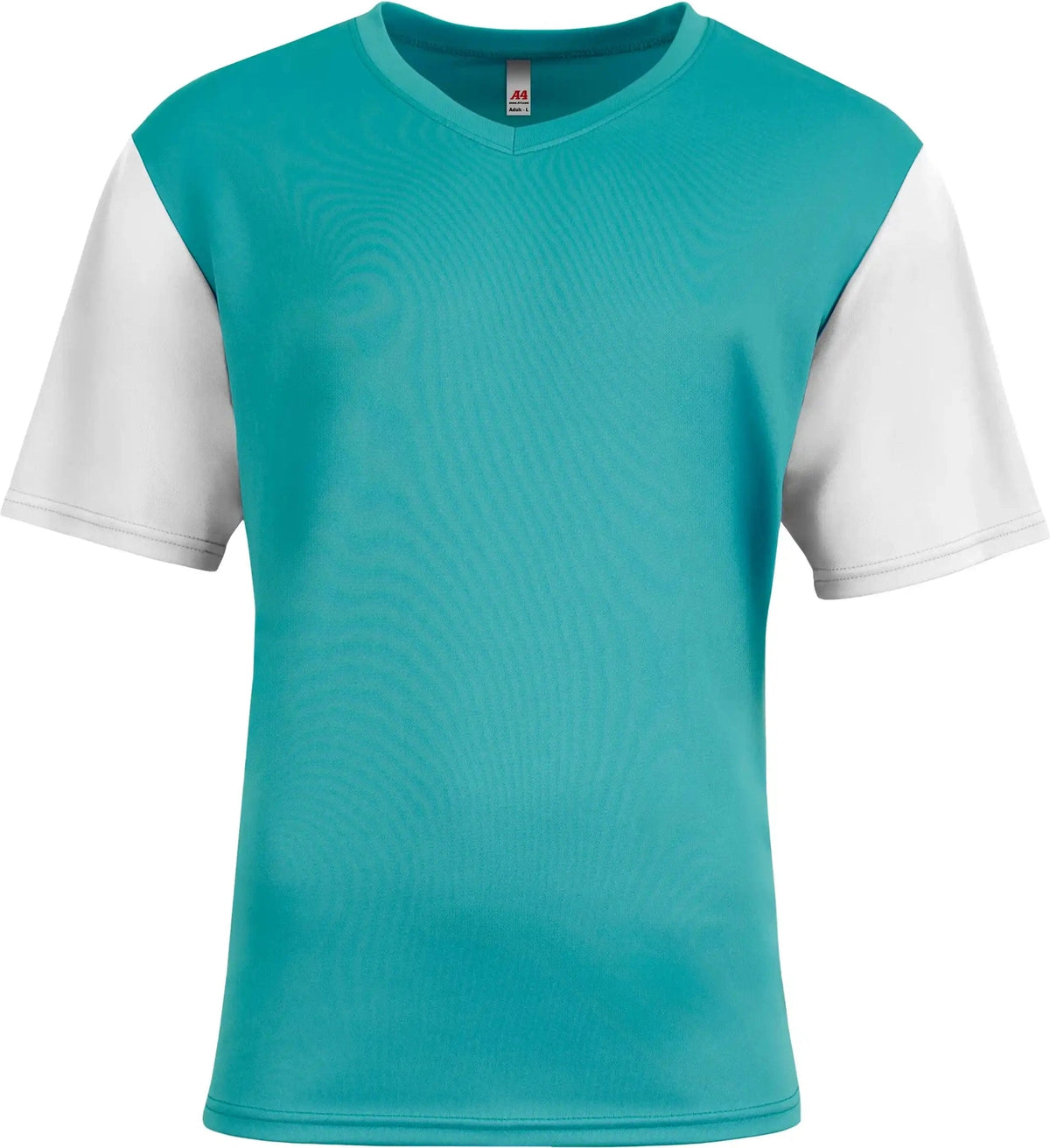 A4 N3541 Sprint Color Block V-neck - Teal White - Teal White / Xs