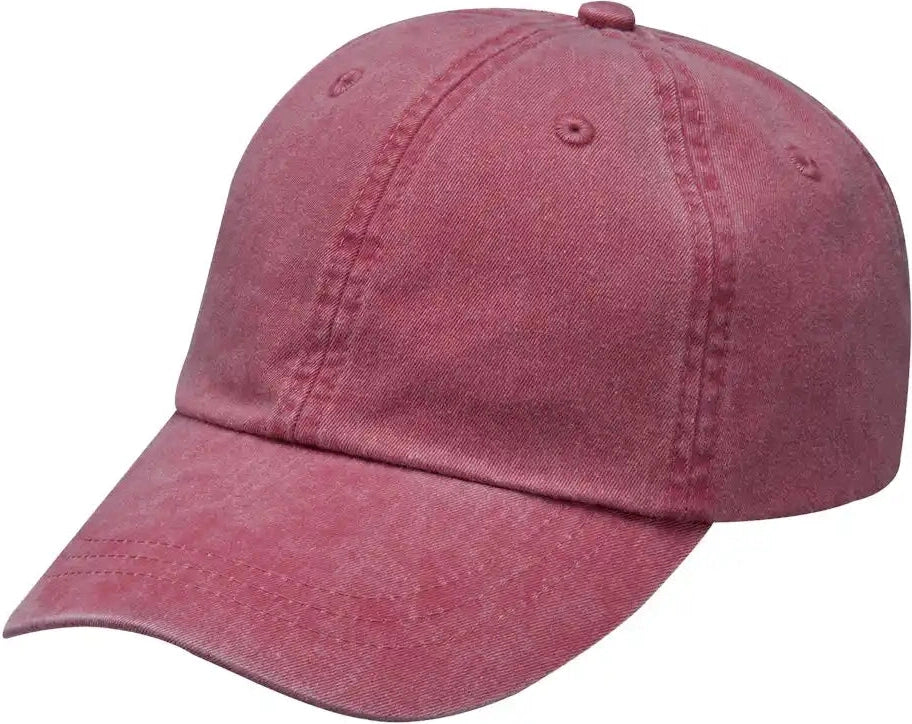 Adams Headwear Ko101 Youth Pigment-dyed Cap - Nautical Red - Osfa