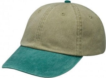 Adams Headwear LP101 Optimum Pigment-Dyed Cap - Khaki Aqua