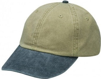 Adams Headwear LP101 Optimum Pigment-Dyed Cap - Khaki Navy