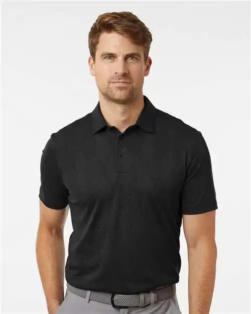 Adidas A2008 Ultimate Textured Polo - Carbon Black