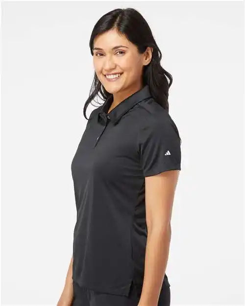 Adidas A325 Women’s 3-stripes Shoulder Polo - Black White