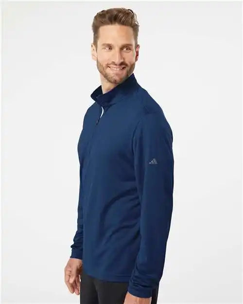 Adidas A401 Lightweight Quarter-zip Pullover - Collegiate Navy