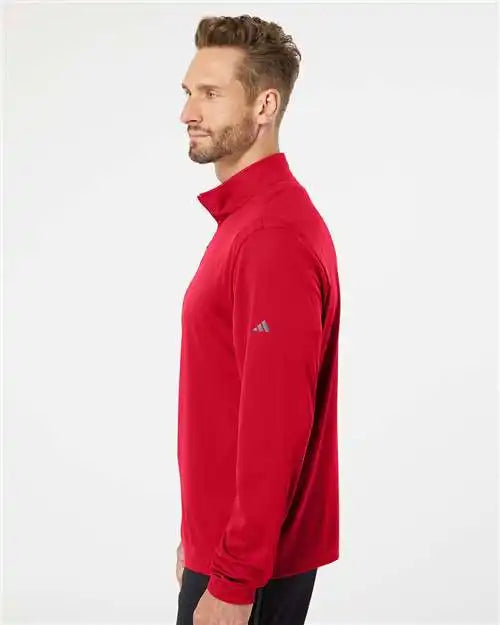 Adidas A401 Lightweight Quarter-zip Pullover - Power Red