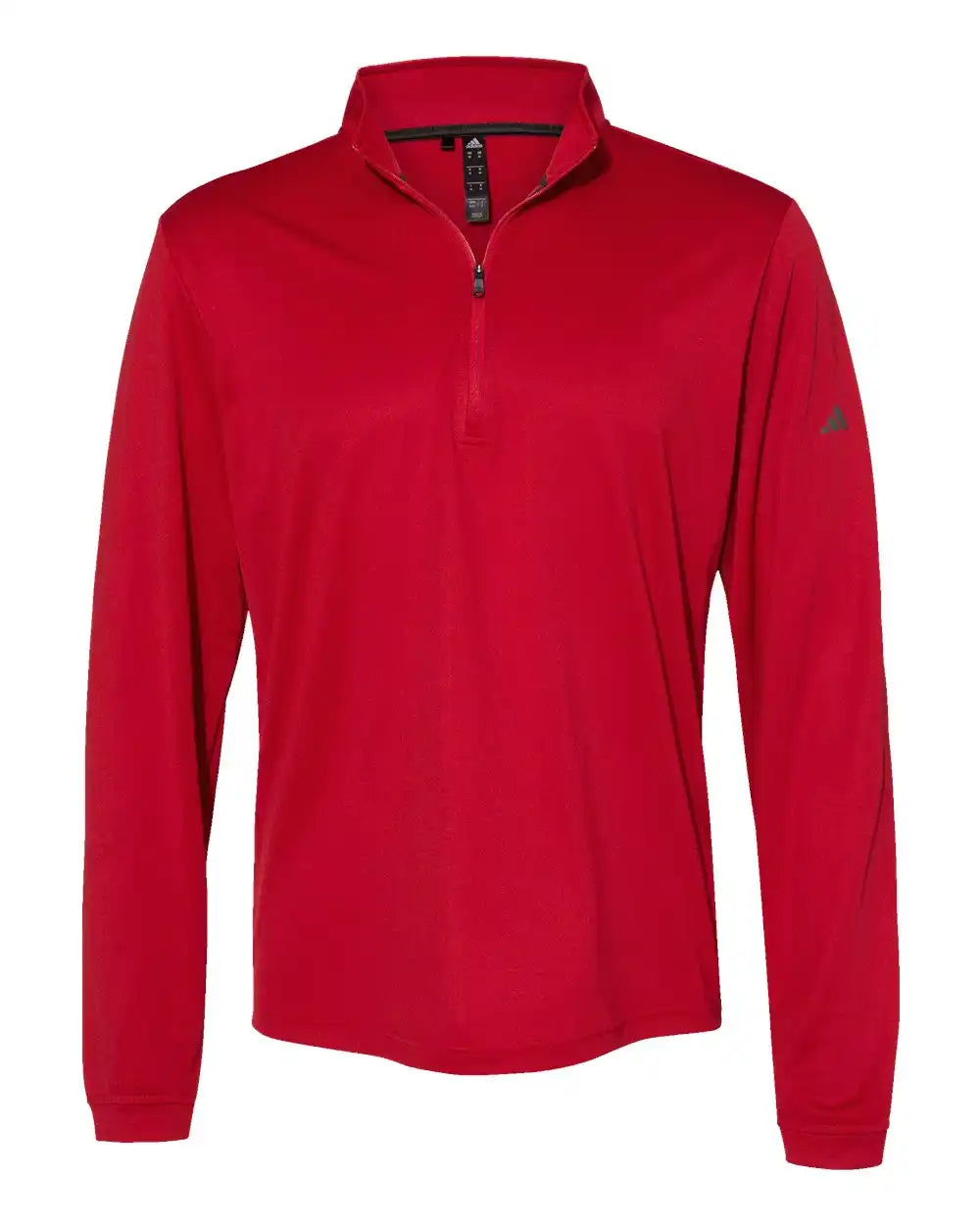 Adidas A401 Lightweight Quarter-zip Pullover - Power Red - Xs