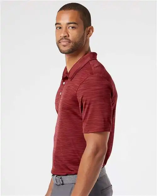 Adidas A402 Mélange Polo - Collegiate Burgundy Melange