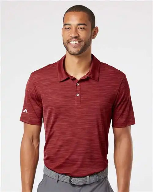 Adidas A402 Mélange Polo - Collegiate Burgundy Melange