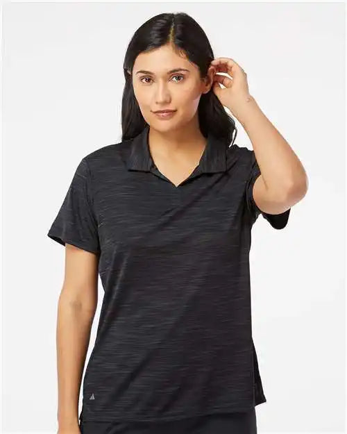 Adidas A403 Women’s Mélange Polo - Black Melange