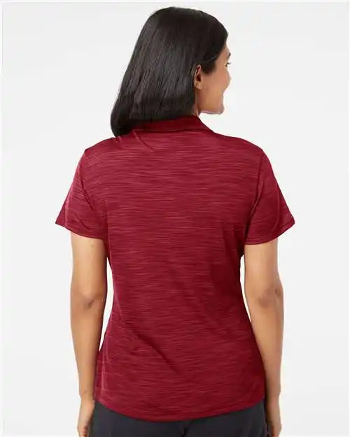 Adidas A403 Women’s Mélange Polo - Collegiate Burgundy Melange