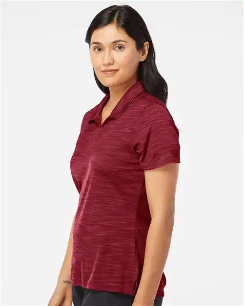 Adidas A403 Women’s Mélange Polo - Collegiate Burgundy Melange