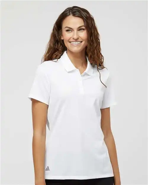 Adidas A431 Women’s Basic Sport Polo - White