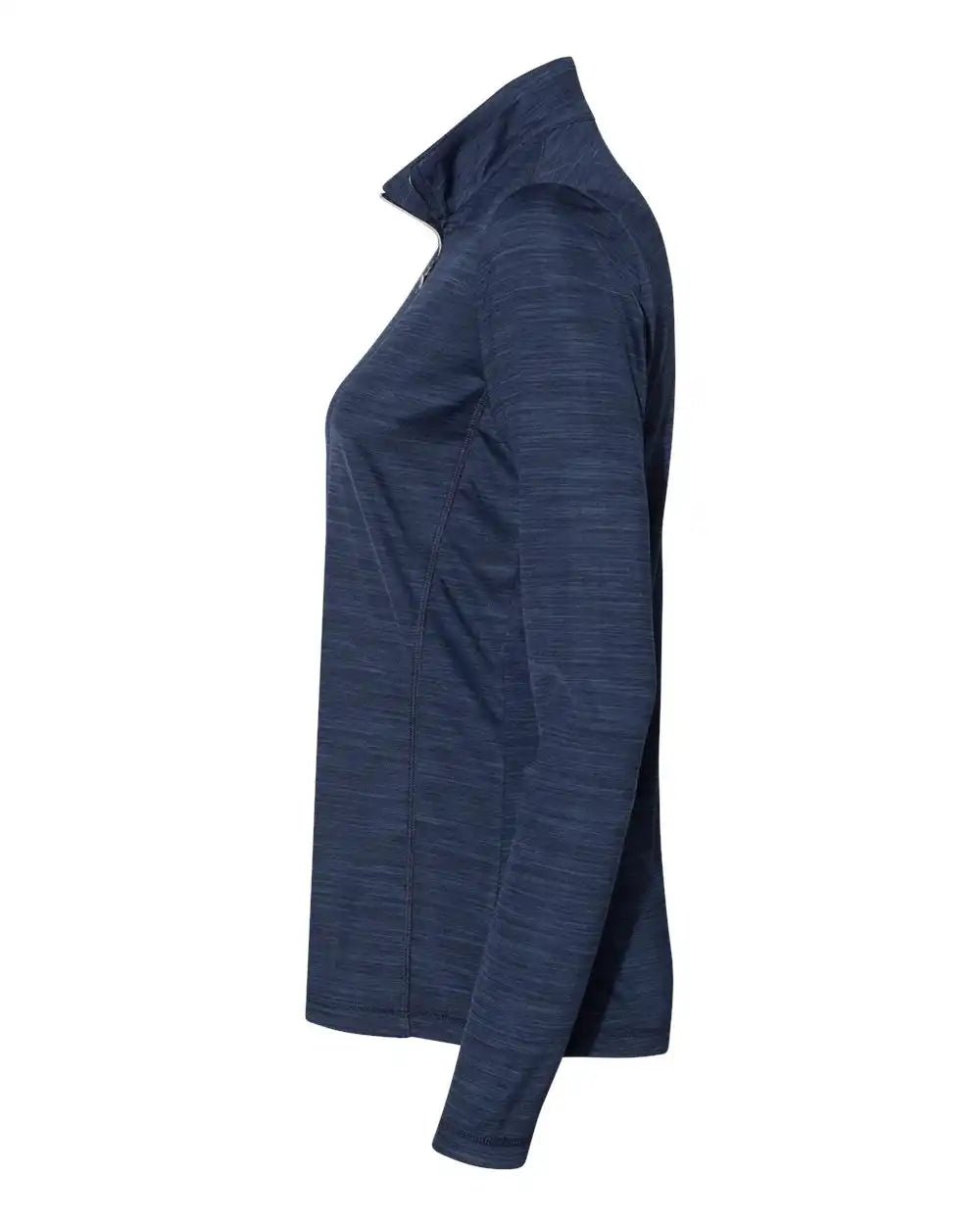 Adidas A476 Women’s Lightweight Mélange Quarter-zip Pullover - Collegiate Navy Melange - 3xl