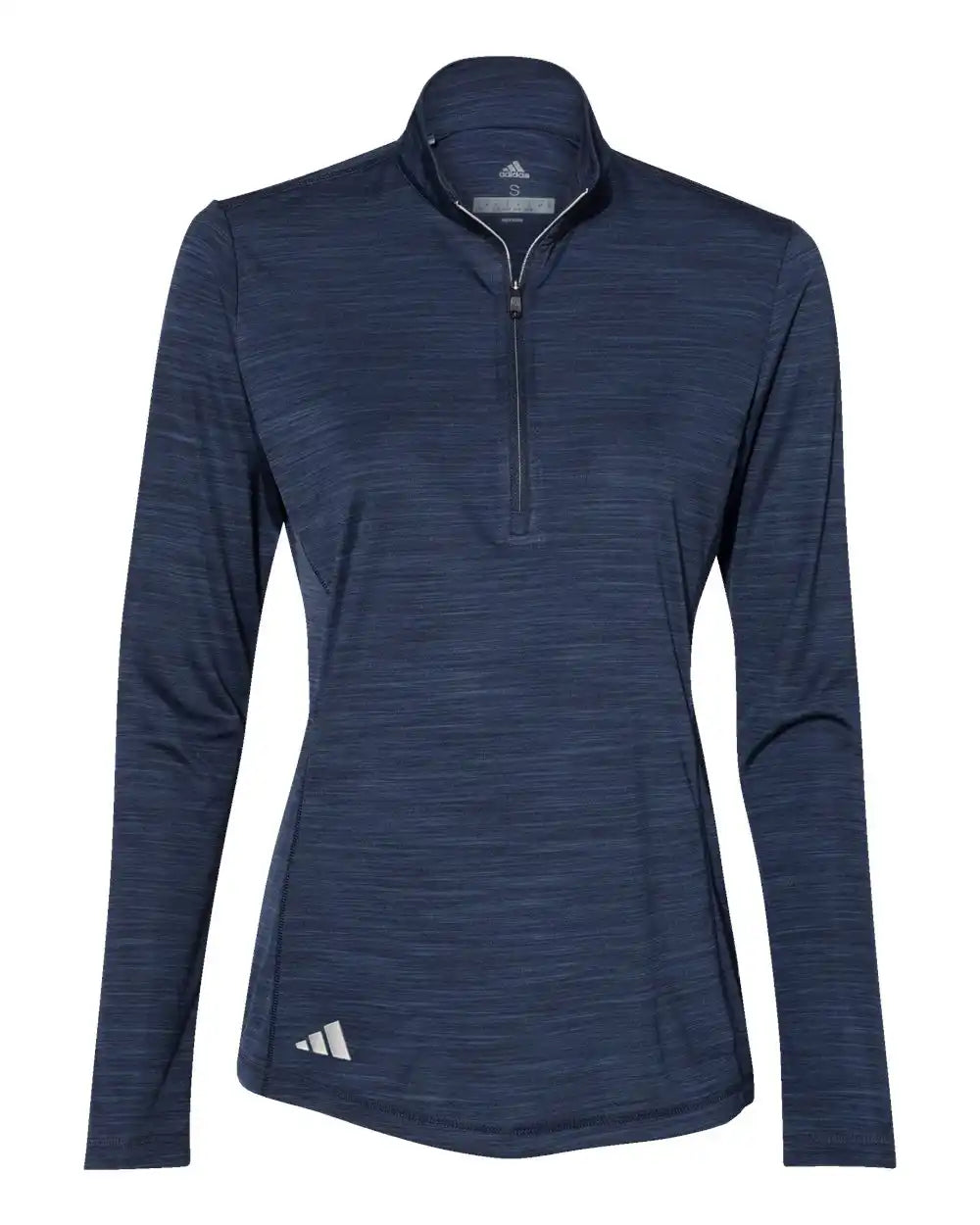 Adidas A476 Women’s Lightweight Mélange Quarter-zip Pullover - Collegiate Navy Melange - 3xl