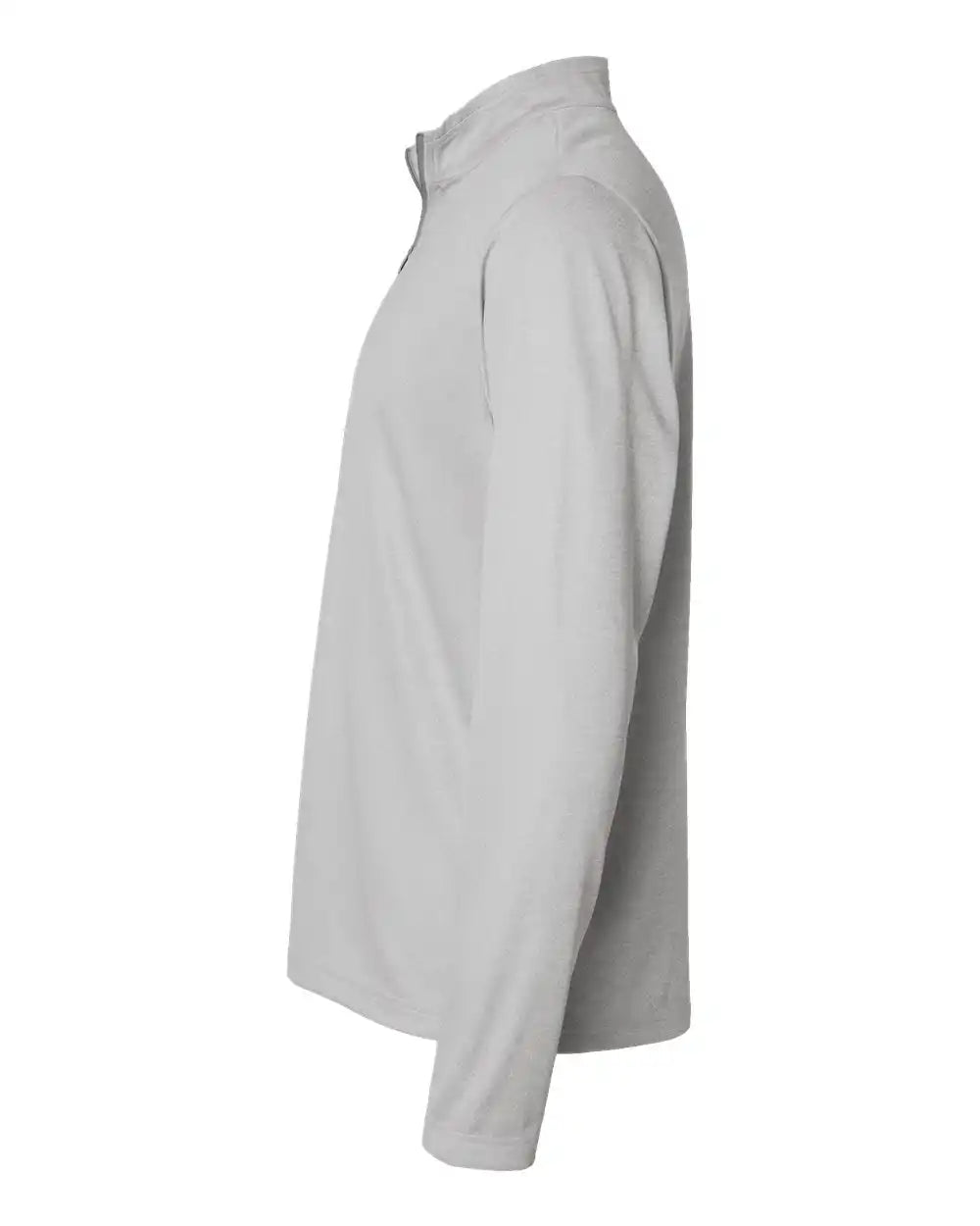 Adidas A593 Space Dyed Quarter-zip Pullover - Grey one Heather