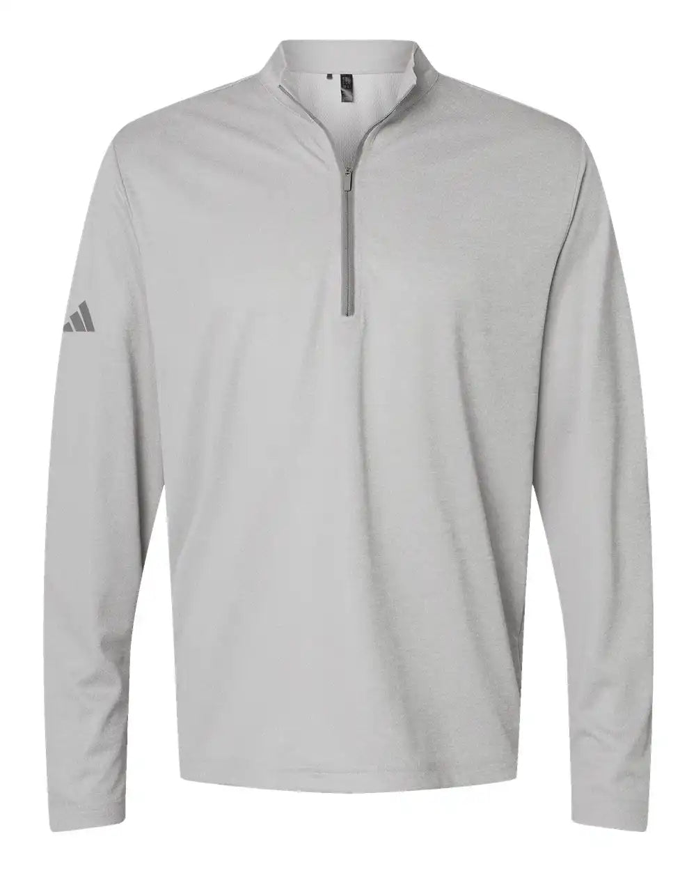 Adidas A593 Space Dyed Quarter-zip Pullover - Grey one Heather - s
