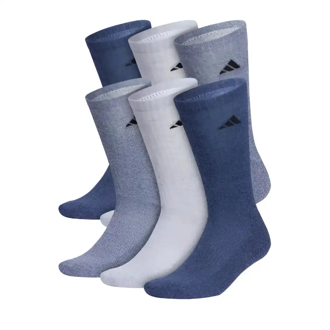 Adidas Athletic Cushioned Crew 6-pack Men’s Socks - White - Osfm