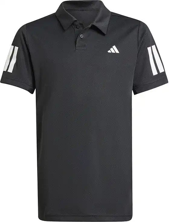 Adidas Boys’ Club 3 Stripes Polo - Black