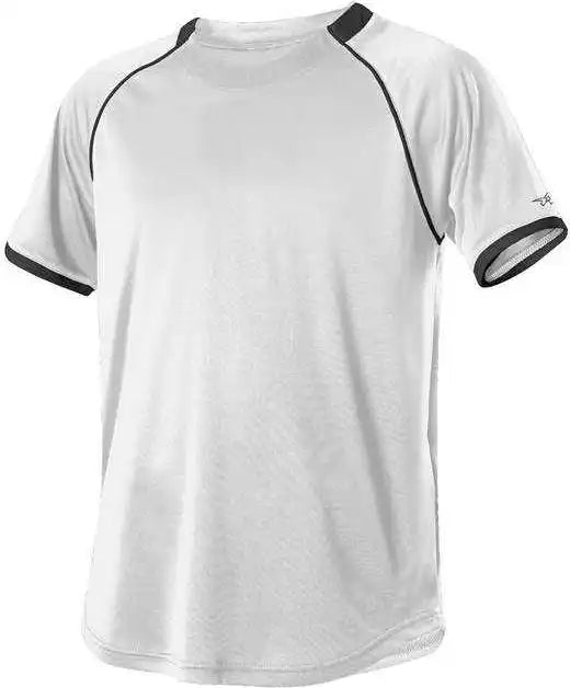 Alleson Athletic 508c1 Adult Baseball Jersey - White Black
