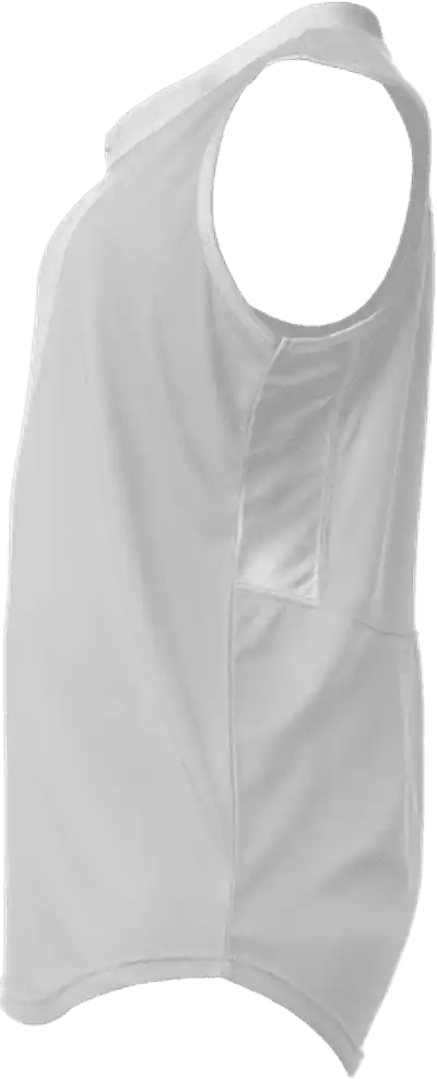 Alleson Athletic 522xvg Girl’s Slide Vneck Sleeveles - White