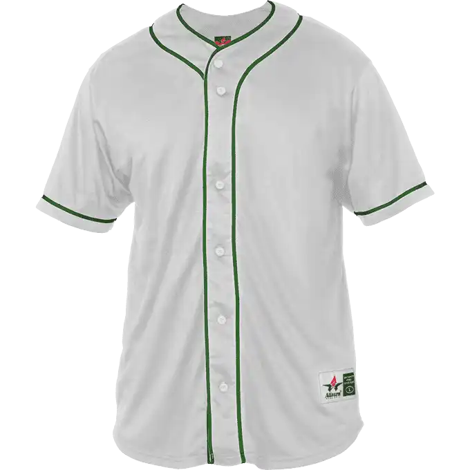 Alleson Athletic 52mbbj Adult Diamond Jersey - White Forest