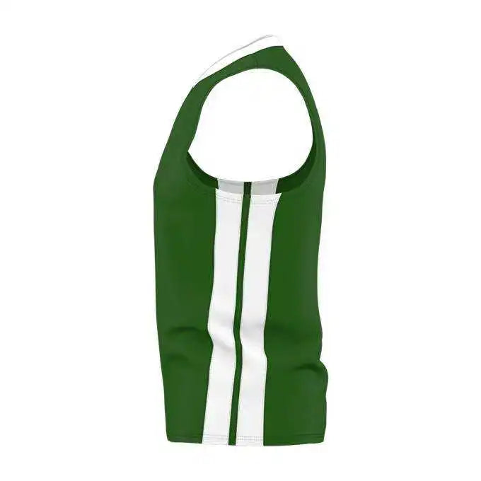 Alleson Athletic 538jy Youth Single Ply Basketball Jersey - Kelly White - s