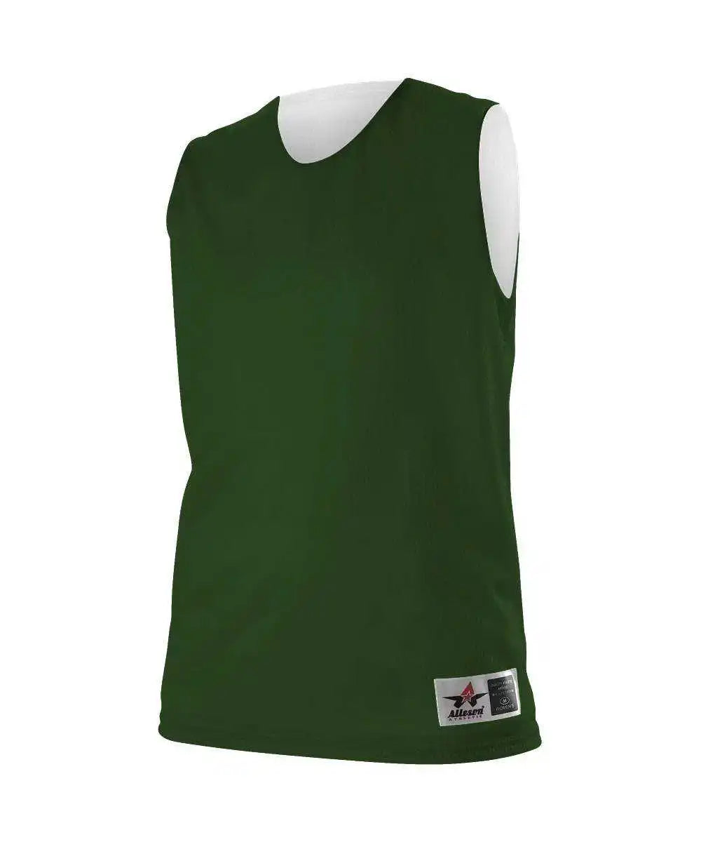Alleson Athletic 560rw Women’s Reversible Mesh Tank - Forest White