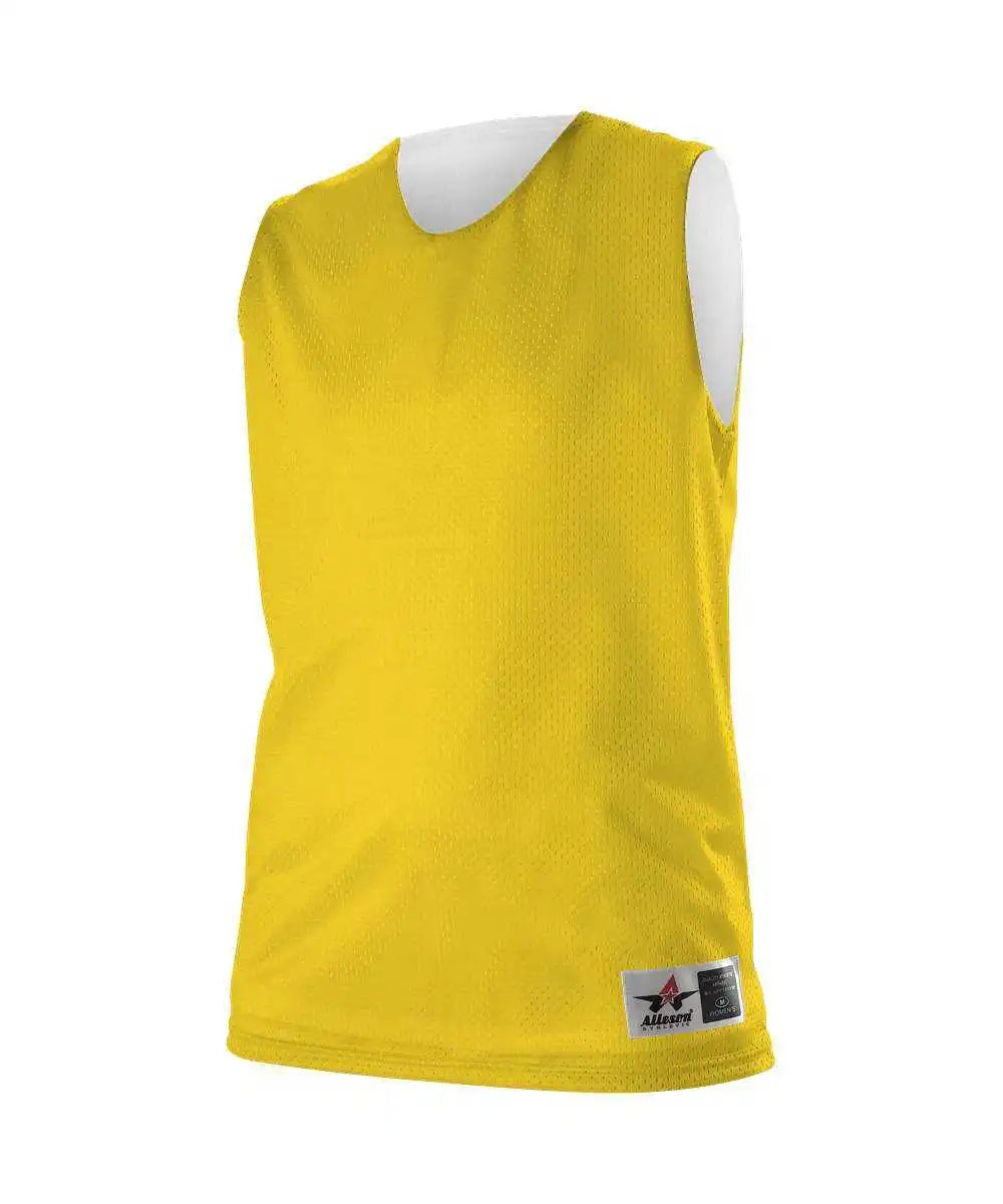 Alleson Athletic 560rw Women’s Reversible Mesh Tank - Gold White