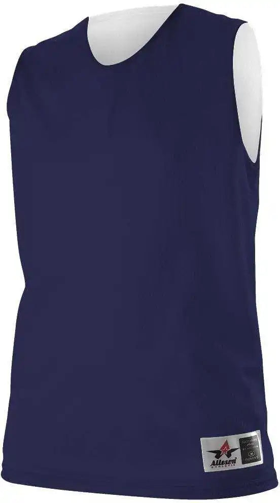 Alleson Athletic 560rw Women’s Reversible Mesh Tank - Navy White