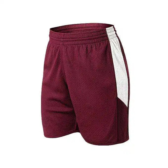 Alleson Athletic 589pspw Womens Single Ply Reversible Short - Light Maroon White