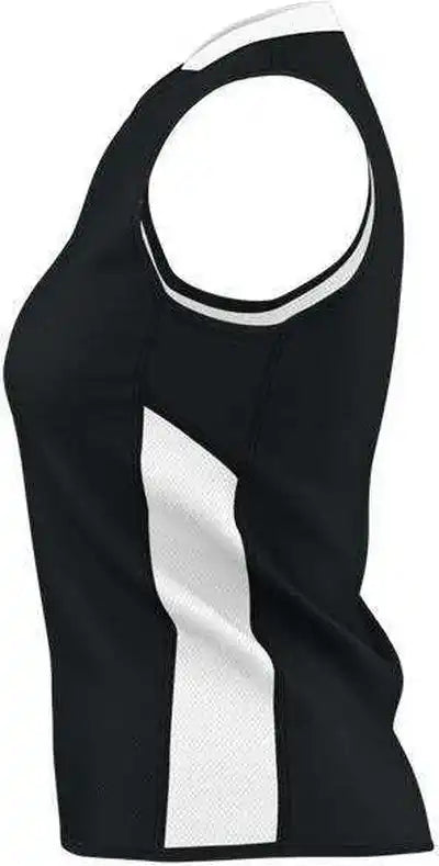 Alleson Athletic 589rspw Womens Single Ply Reversible Jersey - Black White
