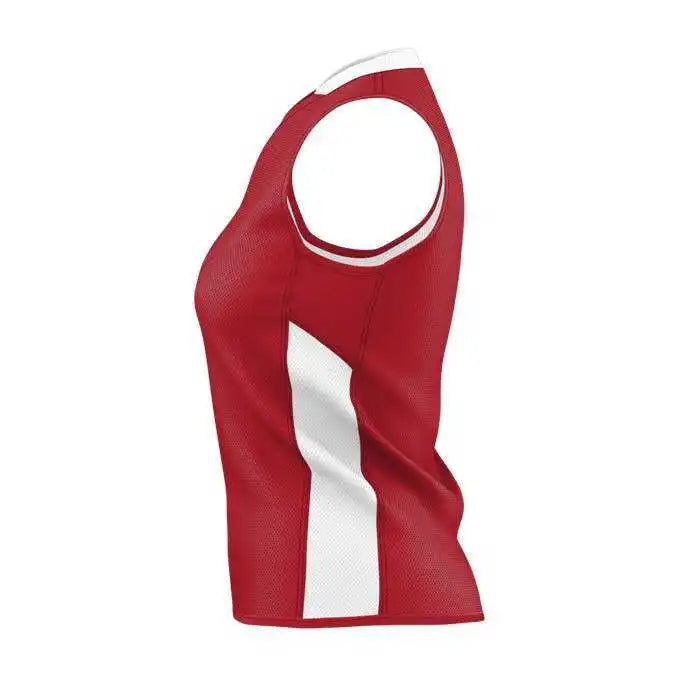 Alleson Athletic 589rspw Womens Single Ply Reversible Jersey - Red White