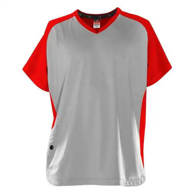 Alleson Athletic 590bbl Adult Cage Batter’s Jacket - Red Gray