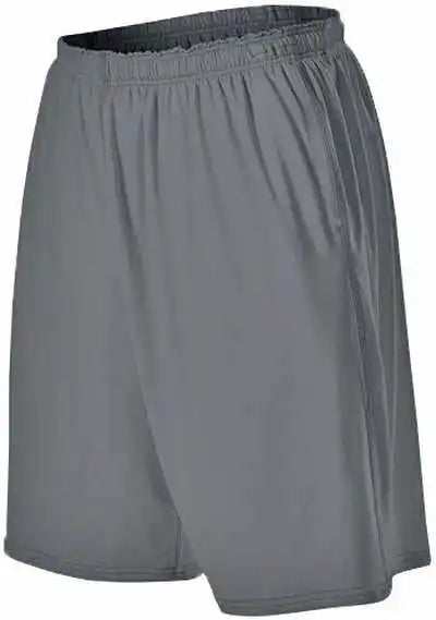 Alleson Athletic 598kppy Youth Training Short with Pockets - Charcoal - Dark Gray / l
