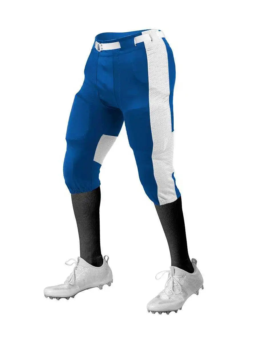 Alleson Athletic 650sly Youth Press Football Pant (pads not Included) - Royal White