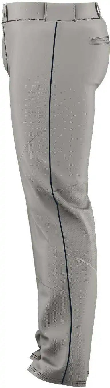 Alleson Athletic 655wlby Youth Crush Premier Braided Baseball Pant - Grey Navy