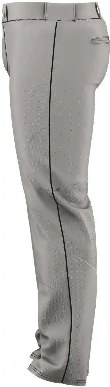 Alleson Athletic 655wlby Youth Crush Premier Braided Baseball Pant - Grey Black