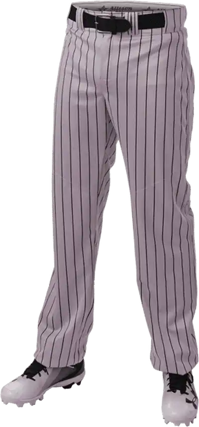 Alleson Athletic 655wpn Crush Pinstripe Pant - Gray Black