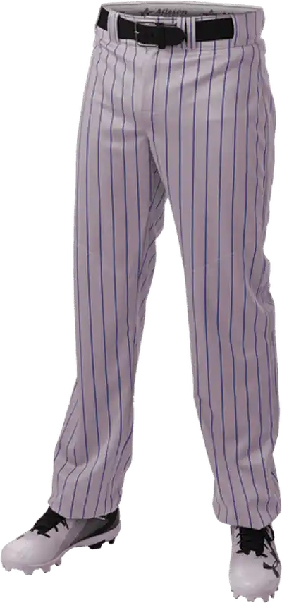 Alleson Athletic 655wpn Crush Pinstripe Pant - Gray Royal