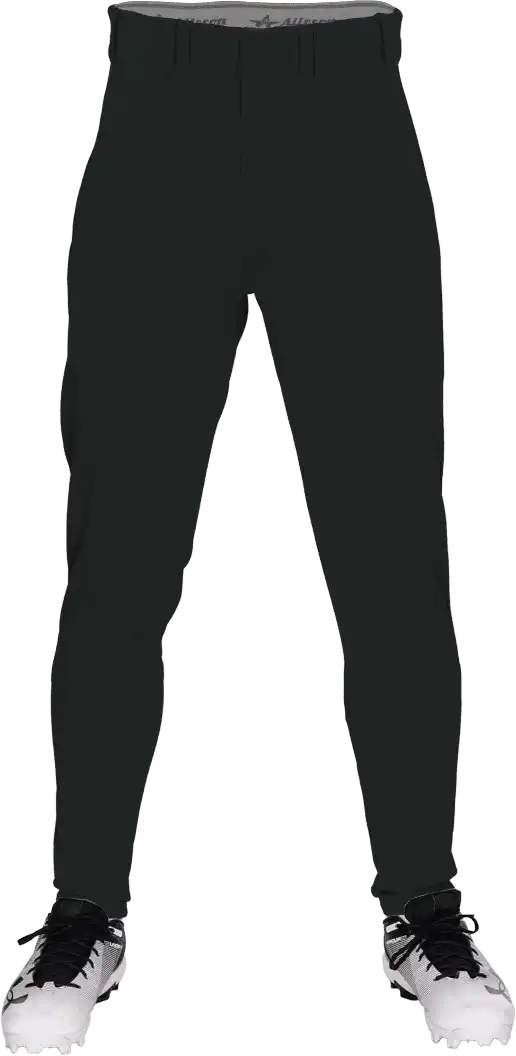 Alleson Athletic 657ctpy Tapered Baseball Pant - Black