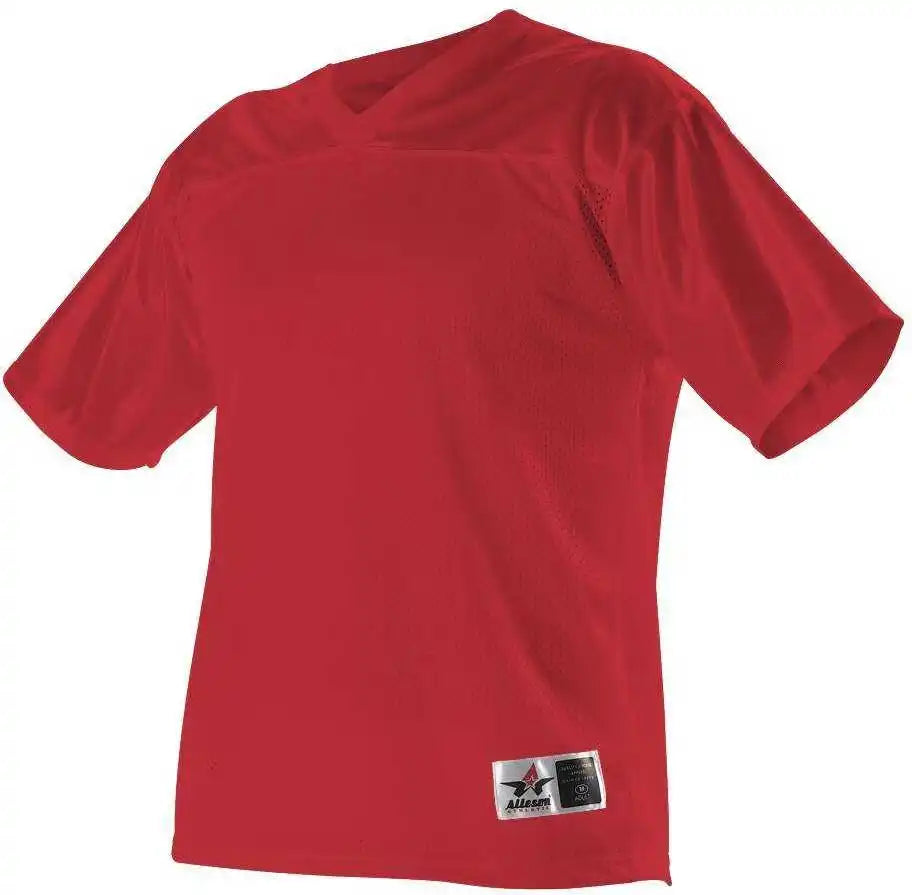 Alleson Athletic 703fj Adult Fanwear Football Jersey - Scarlet