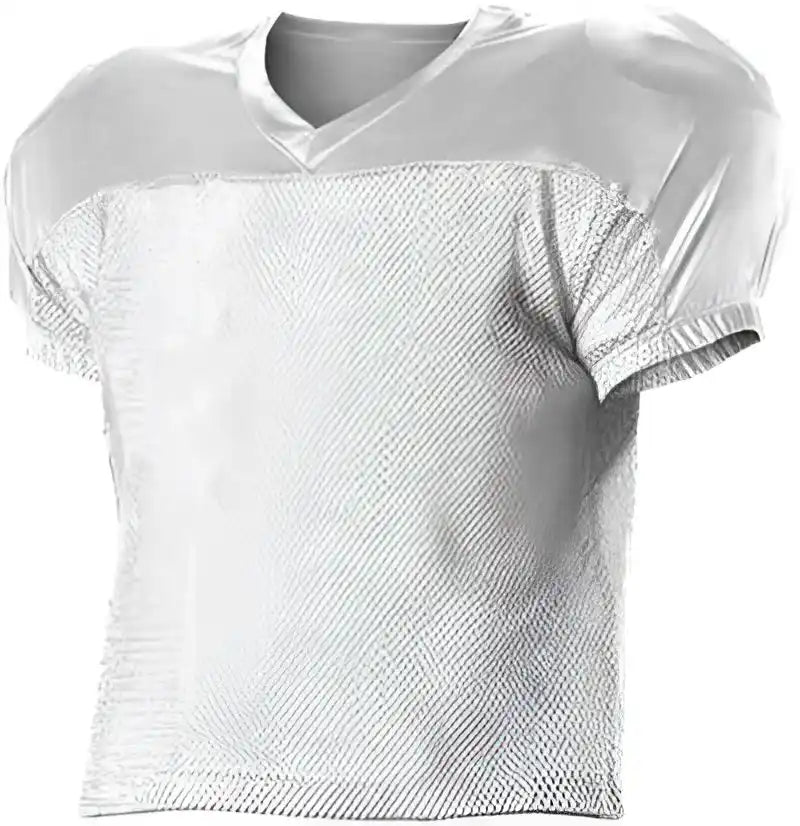Alleson Athletic 712 Adult Practice Football Jersey - White
