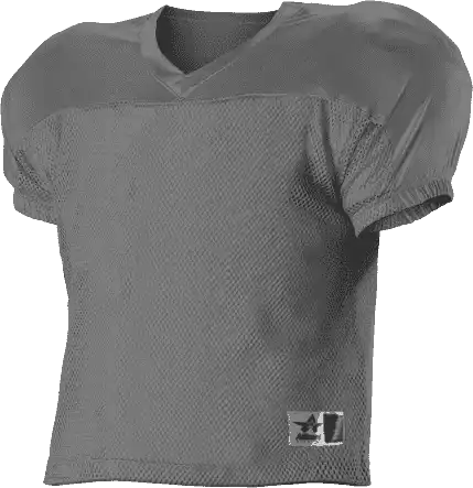 Alleson Athletic 712y Youth Practice Football Jersey - Charcoal Solid